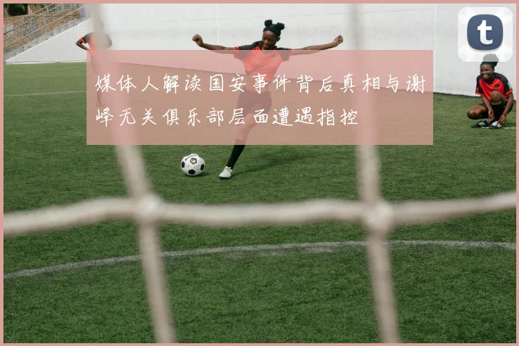 媒体人解读国安事件背后真相与谢峰无关俱乐部层面遭遇指控
